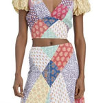 LOVE THE LABEL Patchwork Cotton
Voile Crop Top Size Size M Photo 0