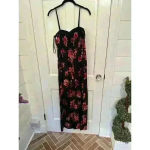 Band of Gypsies  Black flora‎ jumpsuit NWT size S Photo 1