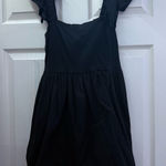 Black ruffle short dress Size L Photo 0