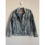 Levi's  Strauss & Co Premium Denim Jacket Trucker Blue Wash Women's Size Medium Photo 2