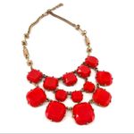 Stella & Dot J. Crew Olivia Bib Necklace‎ Statement Faceted Epoxy Orange Gold Preppy Photo 6