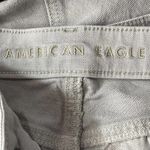 American Eagle  SZ 00 Mom Straight Jeans Mid-Rise Distressed Rips Pockets Gray Photo 8