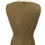 Ralph Lauren Lauren Wool Blend Midi Dress Herringbone Ruffled Hem NEW Womens 8 Photo 7