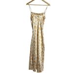 Holzweiler Eila Cream Yellow Floral Print Satin Midi Slip Dress Size XS Photo 15