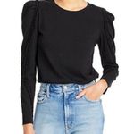 Generation Love  Jamie Ruffled Puff Long Sleeve Top in Black, Sz L Photo 0