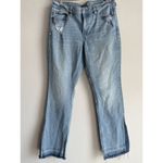American Eagle American‎ Eagle Jeans Women's 12 90s Low Rise Skinny Kick Stretch Denim Raw Hem Photo 2