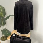 Vintage Russ jumpsuit lounge 2 piece set Black Size 8 Photo 7