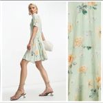 & Other Stories & other stories cream green floral dress Photo 8