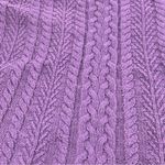 Croft & Barrow Women's Solid Purple
Cable-Knit Sweater 3/4 sleeve L Photo 14