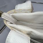 Vera Pelle  Vintage White Leather Shoulder **See  description and pics Photo 7