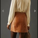 Anthropologie  Pilcro and the Letterpress Faux Leather Zip Up Mini Skirt Size 0 Photo 1