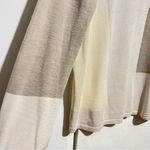 Lafayette Color block sweater silk wool blend :Box H: Tan Photo 2