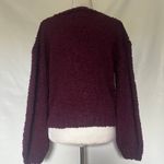 Altar'd State  Chenille Burgundy Womens Sweater Sz M Preppy Boho Cozy Cottagecore Photo 6