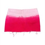 Refuge Y2K  Pink Ombré Low Rise Micro Mini Denim Skirt Juniors 7 Raw Hem 2000s Photo 1