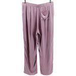 Soft Surroundings  Lavender Satin Chic Comfort Pocket Pants Women’s L Photo 3