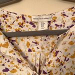 Cupcakes and Cashmere White Blouse with Yellow and Purple Splatter NWOT Photo 4