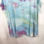 Avenue  Plus‎ Size 26W 28W Top Handmade Tie Dye Tank Sleeveless Blue Purple 769 Photo 5