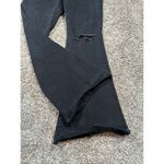 American Eagle super stretch hi rise slim flare black denim jeans size 14 short Photo 12