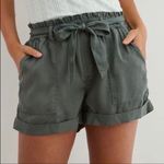Aerie Green Paper Bag Tie Camp Shorts Size XS Photo 3