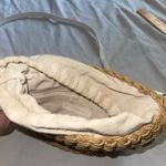 Rachel Ashwell Woven Floral Embroidered Bag Tan White floral purse EUC  Photo 4