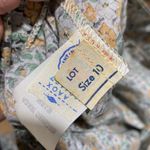 Vintage floral‎ skirt Union made size 10 sash belt side zip and button Photo 4