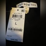 NWT Black Ribbed Stretchy Sweater Dress Mock Turtleneck And Now This Classic Size L Photo 7