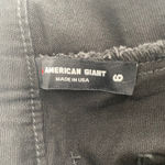 AMERICAN GIANT Black Wide Leg Crop Pants Size 6 Made in USA Photo 2