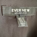 EVER NEW | Black Floral Print Wrap Dress Ruffle Sleeve Ruffle Neck | Size 12 Photo 6