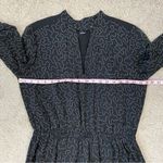 Club Monaco  Quanni Drawstring Waist Long Sleeve Dress Black 8 Photo 7