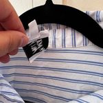 Princess Polly  Women’s Laverne Stripe Long Sleeve Button Down Shirt White Size 6 Photo 9