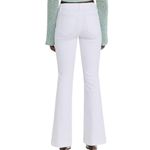 Paige  Women's White Genevieve Wide Leg Flare Utility Pocket Jeans Size 32 Photo 1