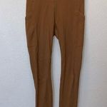 Lou & grey  brown side pockets athletic leggings Photo 0