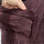 Roolee  Mom 100% Linen Crinkle Dress with front pockets size small Photo 4