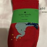 Kate Spade Red elephant Crew Socks NWT (3pk) Photo 1