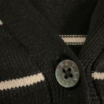 Lauren Ralph Lauren Womens M Black & White Striped Cardigan Sweater silk casual Size M Photo 4