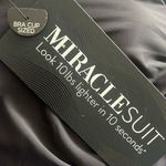 MiracleSuit Underwire Plunge Bra Top in Black, NWT, Size 38 DDD Photo 7