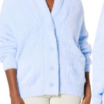 P.J. Salvage  Women's Loungewear Feather Knit Cardigan, Blue Mist Large Photo 0