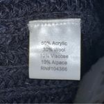 Garnet Hill  XS Navy Blue‎ Open Duster Cardigan Wool Blend CP Photo 4