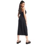 Abercrombie & Fitch Cinched Neck Slip Midi Dress black sz S Photo 1