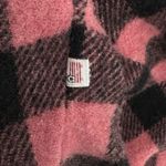 Woolrich Wool Buffalo Check Plaid Pullover Hooded Poncho USA Made Women's Medium Photo 5