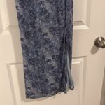 Floral Lace Trim midi dress Blue Size XS Photo 1