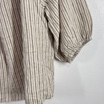 Sanctuary Linen Blend Striped Blouse Balloon Sleeve Lightweight Top Boxy Size L Photo 6