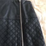 High waisted Leather skirt with asymmetric zipper Photo 1