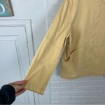 Chico's Vintage Chico’s Butter Yellow Zip Front Casual Cotton Jacket Size M Photo 4