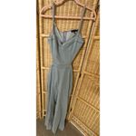 Blue Blush Denim Open Back Wide Leg Jumpsuit, M Photo 2