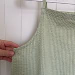Madewell EUC | women’s light green ribbed textured high neck tank top XS Photo 1