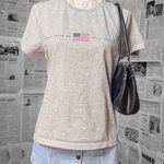 Polo Jeans Co Ralph Lauren Gray USA Flag Logo Graphic Tee Shirt Cotton Blend XL Photo 0