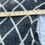 LA VIE 89 size S/M Grey diamond pattern long length cardigan, Gray Size M Photo 4