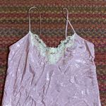 VTG PINK DAMASK PRINT LINGERIE SLIP DRESS Size M Photo 1