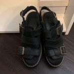 Dr. Martens  Ariel Fisherman Sandals Heeled Platform Chunky Black Leather Size 6 Photo 2